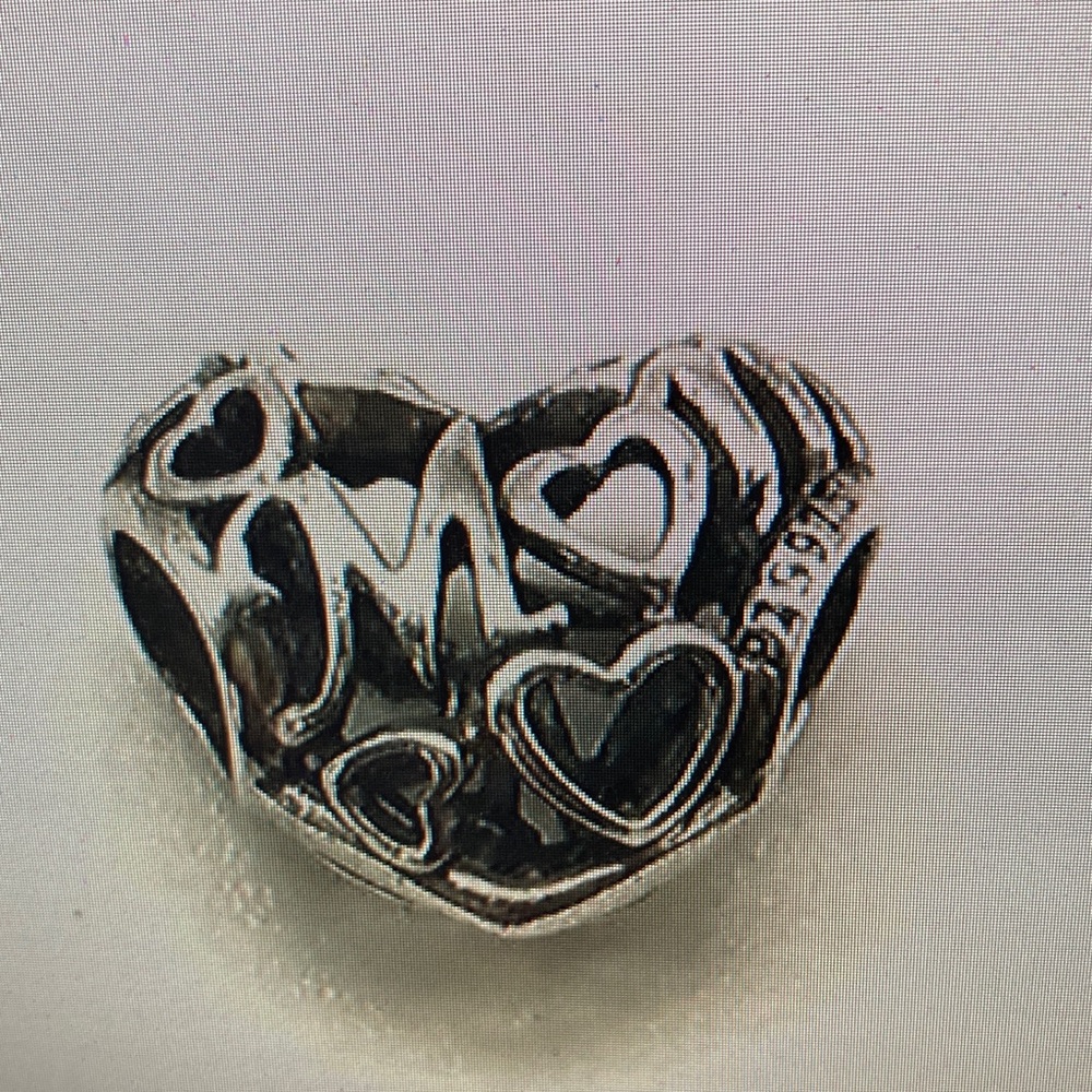 Pandora Silver Heart Charm